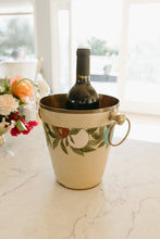 Load image into Gallery viewer, French Enamel and Brass Ice Bucket
