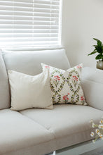 Load image into Gallery viewer, Green Striped Silk Pillow
