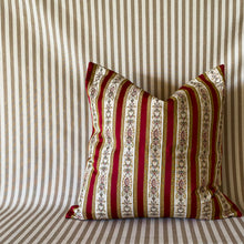 Load image into Gallery viewer, French Striped Silk Pillow
