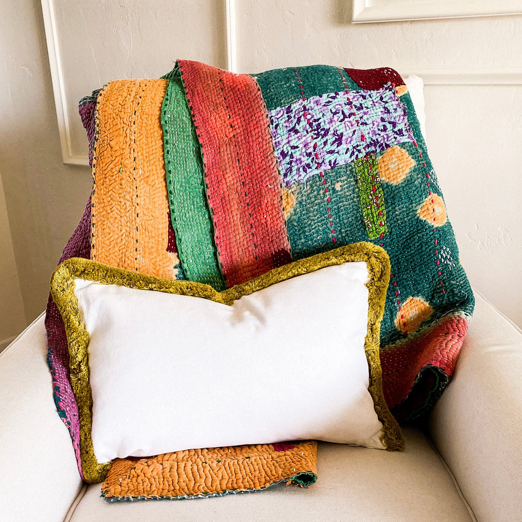 Patchwork Kantha Quilt