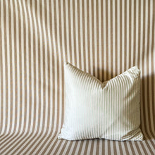 Load image into Gallery viewer, Green Striped Silk Pillow
