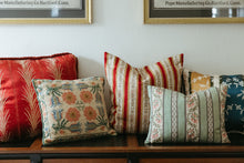 Load image into Gallery viewer, French Striped Silk Pillow
