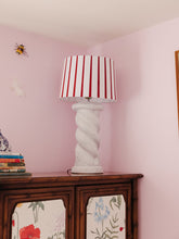 Load image into Gallery viewer, Spiral Lamp with Striped Shade
